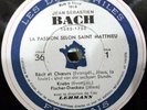 ORCH RADIO BERLIN DIR. F.LEHMANN J.S. BACH - DISCOPHILES ALBUM 36 78 RPM 12