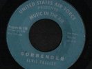 ELVIS PRESLEY 45 SURRENDER UNITED STATES AIR FORCE VG+ RARE LOOK