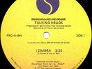 Talking Heads/ENO- I Zimbra -PROMO SIRE US VG++