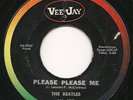 THE BEATLES Please Please Me / Ask Me Why Veejay VJ 498 oval correct spelling 45