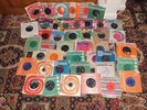 COLLECTION  OF 100 60'S SINGLES  ALL LISTED  BEATLES,TAMLA,ELVIS,ETC