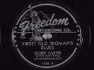 Hear Blues 78RPM GOREE CARTER b/w 