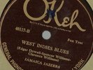 West Indies Blues, Jamaica Jazzers Waller, Clarence Williams Okeh 40117 78 rpm