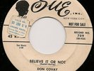 RARE Don Covay SOUL 45 Believe It Or Not SUE 709  LISTEN