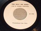 BARBARA STREISAND the way we were RARE PROMO one-sided single