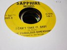 10A VG Northern soul Fabulous Dimensions Sapphire 45 rpm 1025 I cant take i