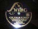 RARE FRENCH 78 rpm SWING SW 72   DJANGO REINHARDT . ARTHUR BRIGGS  &   orchestra