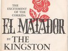 KINGSTON TRIO--RARE PICTURE SLEEVE + 45 on CAPITOL--(EL MATADOR)--PS--PIC--SLV