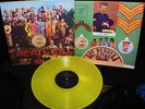 RARE YELLOW WAX  The BEATLES   SGT PEPPER   ACID POP PSYCH PERFECTION + INSERT