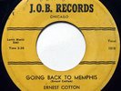 R&B Blues 45 ERNEST COTTON Going Back To Memphis on J.O.B.