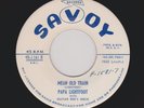 '55 Rockin' HARP Blues PAPA LIGHTFOOT Mean Old Train/Wild Fire M- HEAR BOTH NOW