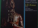 SIGNED BY LILI KRAUS/STEPHEN SIMON-VIENNA FESTIVAL, COMPLETE MOZART CBS 12 LP