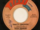 Northern Soul 45 ROSCO ROBINSON That's Enough on Gerri