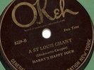 Harry's Happy Four, A St Louis Chant, Swingin the Swing, Okeh 8229 78 rpm