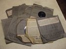 EDISON DIAMOND DISC PHONOGRAPH RECORDS WITH ORIGINAL SLEEVES