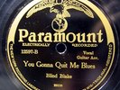 Blind Blake 78 Paramount 12597 Wabash Rag / You Gonna Quit Me Blues
