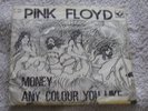 Pink Floyd - Money- rare denmark - cartoon sleeve - rarest pink floyd pic sleeve