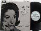 COLUMBIA SAX 2503 CALLAS A Paris  Pretre  1st Issue RARE  LP  1963 STEREO