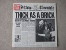 JETHRO TULL THICK AS A BRICK UK LP 1972 CHRYSALIS WITH NEWSPAPER FOLDOUT