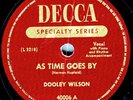 DOOLEY WILSON Casablanca AS TIME GOES BY Decca 78 RPM Record - Nice