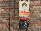 2 METAL LP RECORD SHOP DISPLAY WALL RACKS