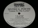 MYTEE G. POETIC com'n wit nuff ruffness PRIVATE RANDOM RAP 12