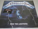 Metallica Ride the Lightning Sealed  LP 33 RPM Vinyl Records. Warner Bros.