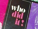 The Who Who Did It  WITHDRAWN Track Records LP 2856001 Near Mint