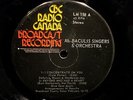 AL BACULIS SINGERS / RARE CBC RADIO CANADA BROADCAST RECORDING 4 SONG EP 45