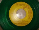 VINTAGE 45RPM ELVIS PRESLEY PROMO RARE GREEN VINYL LOVIN' ARMS JB-12205 MINT 81'