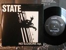 STATE (Michigan punk) rock 45 Ep w/ps NO ILLUSIONS   STATEMENT VG++