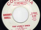 northern soul  BROOKS ODELL THE LIVELY ONE / STANDING TALL ON COLUMBIA DJ COPY