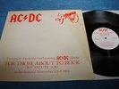 AC/DC rare UK PROMO ONLY ALBUM SAMPLER 1981 12