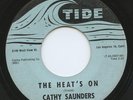 Rare Soul / Teen 45 - Cathy Saunders - The Heat's On - LISTEN - Tide # T-45-2007