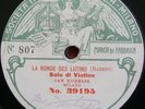 JAN KUBELIK Fonotipia 807 La Ronde des Lutins/Moto Perpetuo Violin