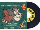 WOW-RARE MGM TOM AND JERRY MEET SANTA CLAUS CHILDREN'S RECORD