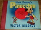 Walt Disney's Pinocchio rare soundtrack RCA Victor 78 rpm album set E+