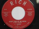 rare Soul R&B 45 J.J. BARNES won't you let me know RICH Hear
