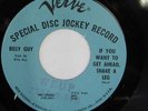 rare Soul 45 BILLY GUY if you want to get ahead, shake a leg VERVE Hear
