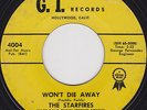GARAGE 45RPM - THE STARFIRES on G.I. RECORDS