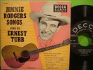 ERNEST TUBB DOUBLE 45 EP & PICTURE SLEEVE / JIMMIE RODGERS SONGS