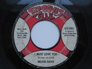 MELVIN DAVIS I Must Love You 45 Groovesville NORTHERN SOUL Rare