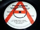 The Beatles A HARD DAY’S NIGHT1964 ORIGINAL UK RED A LABEL DEMONSTRATION 45