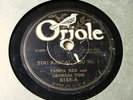 Vtg 78 rpm Record Oriole Label 