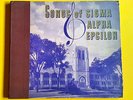 Songs of SIGMA ALPHA EPSILON LP -  1947 in binder  / 2 78rpm records (#BV)
