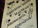 RARE 1980 CASTRATION SQUAD FLYER MAU MAUS ADOLESCENTS NO ALTERNATIVE @ VEX KBD