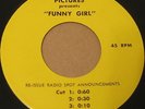 BARBRA STREISAND FUNNY GIRL OLIVER JACK WILD WLP PROMO 45 DJ COPY RADIO SPOTS EX