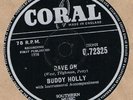 78 rpm-BUDDY HOLLY-RAVE ON/TAKE YOUR TIME