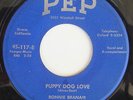 Rockabilly 45 RONNIE BRANAM Puppy Dog Love PEP HEAR