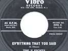 Rare N.J. Doo Wop 45 - THE V-EIGHTS - Ev'rything That You Said - VIBRO HEAR IT